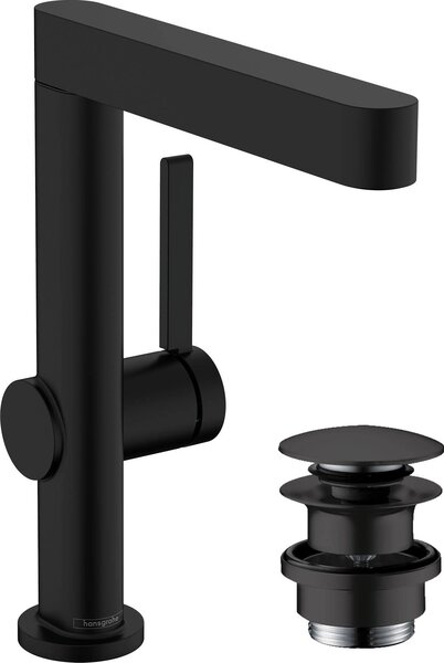 Hansgrohe Finoris robinetterie de lavabo 230 avec bec pivotant et vidage Push-Open, portée 178mm, 76060670, 76060670