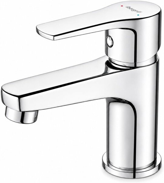Rubinetto monocomando per lavabo, in cromo o ottone, girevole a 360°, ideale per il bagno