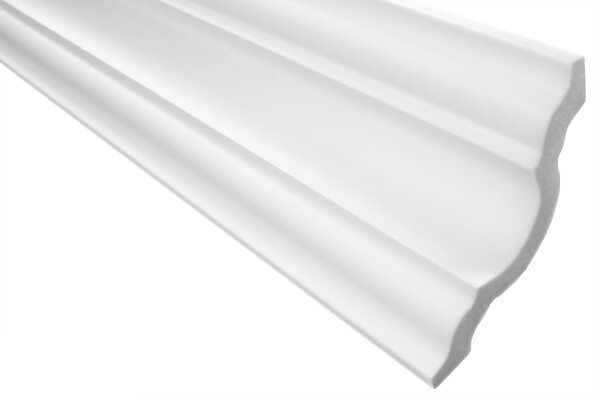 Modanature per soffitti Marbet in polistirene XPS - Modanature in stucco di alta qualità, leggere e robuste, dal design moderno - (confezione economica da 20 metri E-16 - 96x96 mm) Modanature per pareti