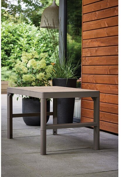 Tavolino da giardino con effetto noce 71,5x116 cm Lyon – Keter