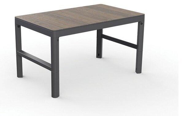 Tavolino da giardino con effetto noce 71,5x116 cm Lyon – Keter