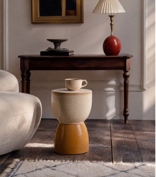 Tavolino rotondo in ceramica ø 28,5 cm Finca - Light & Living