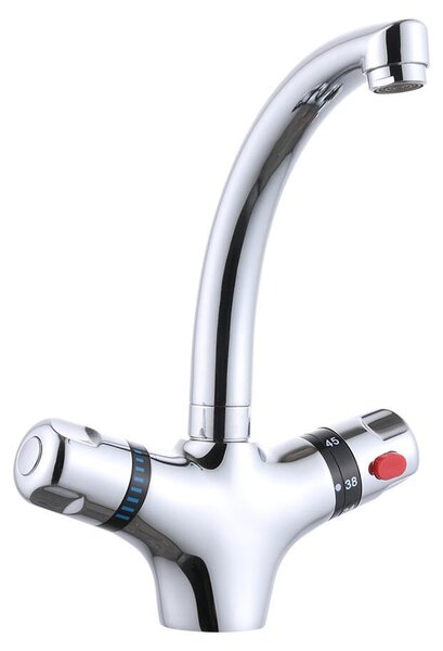 Rubinetto per lavabo, da incasso, monocomando, argento