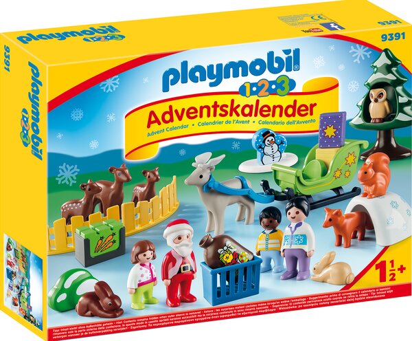 PLAYMOBIL 9391 1.2.3 Calendario dell'Avvento "Foresta natalizia degli animali"
