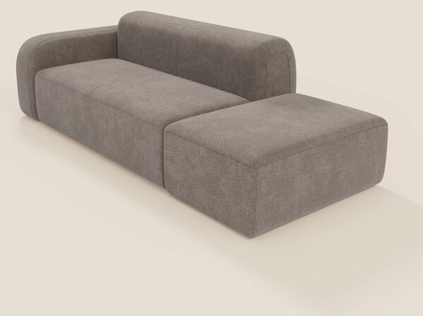 BonBon Divano modulare componibile – Composizione con pouf terminale i