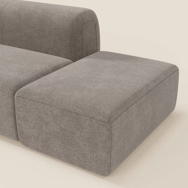 BonBon Divano modulare componibile – Composizione con pouf terminale i