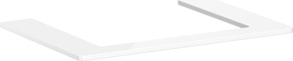 Hansgrohe Xelu Q Console avec découpe au centre, 600x480, pour vasque à poser, polie, 54109050, 54109050
