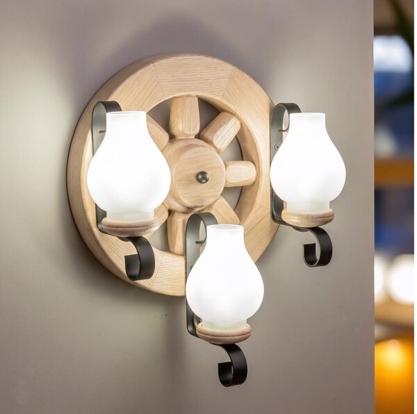 Brilagi - Applique da parete ROATA APLICA 3xE14/40W/230V rovere