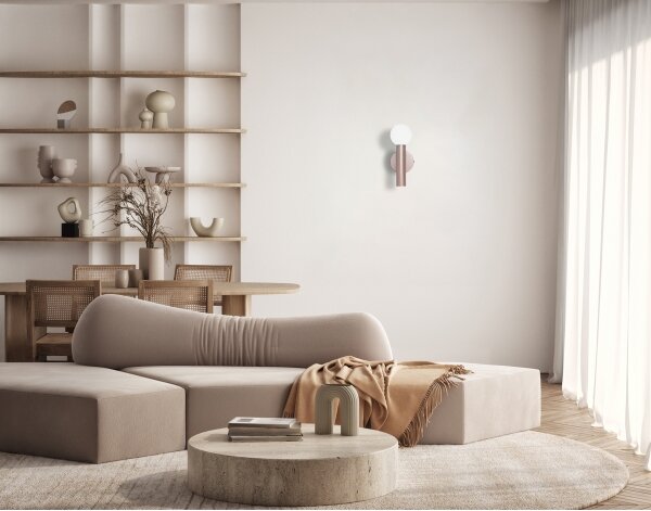 ITALUX WL-33574-1-CF - Lampada da parete FILANO 1xG9/5W/230V oro rosa