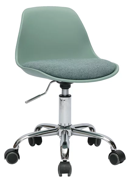 Poltrona da ufficio per bambini con ruote verde grigio STEEVY