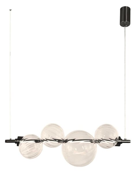 Lampadario LED a cavo PLAYA LED/12W/230V nero