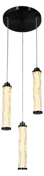 Lampadario LED su cavo CORTE LED/25W/230V nero