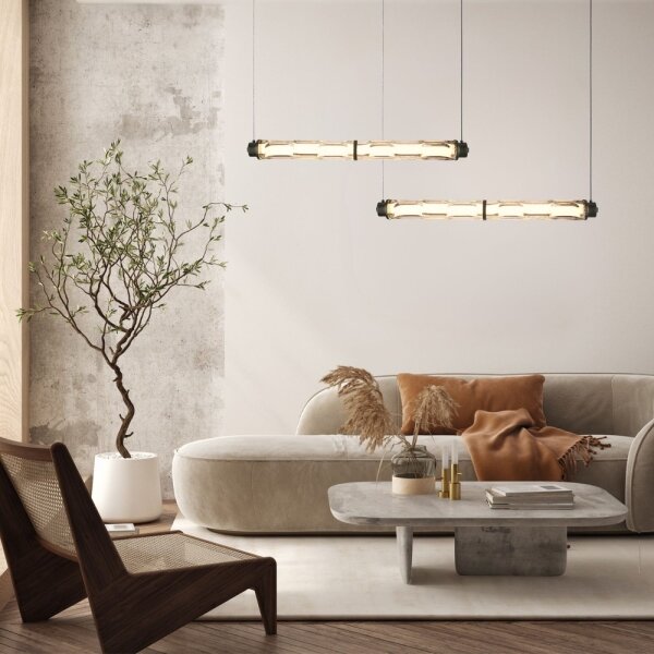 Lampadario LED su cavo CORTE LED/18W/230V nero