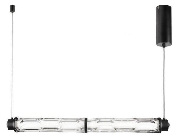 Lampadario LED su cavo CORTE LED/18W/230V nero