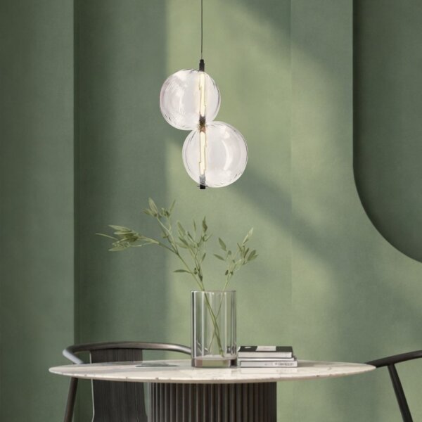 Lampada a sospensione con cavo PLAYA LED/10W/230V nera