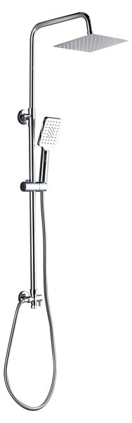 Sistema doccia Marwell Bayala square - Asta doccia incl. soffione e doccia a pioggia