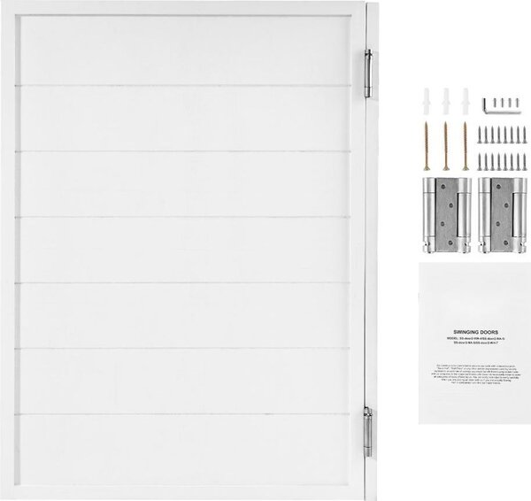 Porte a battente con ferramenta - 805x1060x28cm - Bianco - Cerniere Accessori per porte