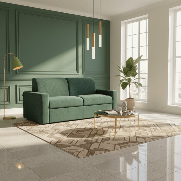 Diomede Divano letto matrimoniale in velluto easy clean sfoderabile -
