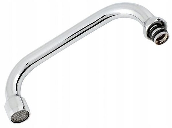 Rubinetto da cucina Hydroland, modello a "U", lunghezza 30 cm, finitura cromata