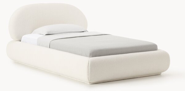 Letto imbottito singolo in teddy Alba