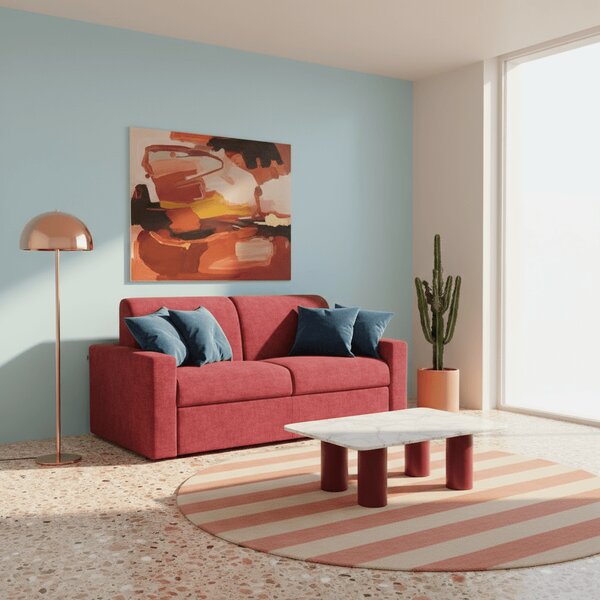 Diomede Divano letto matrimoniale in velluto easy clean sfoderabile -