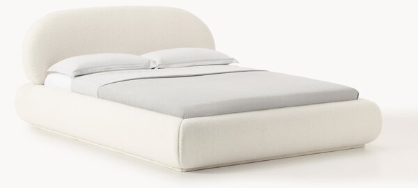 Letto imbottito in teddy Alba