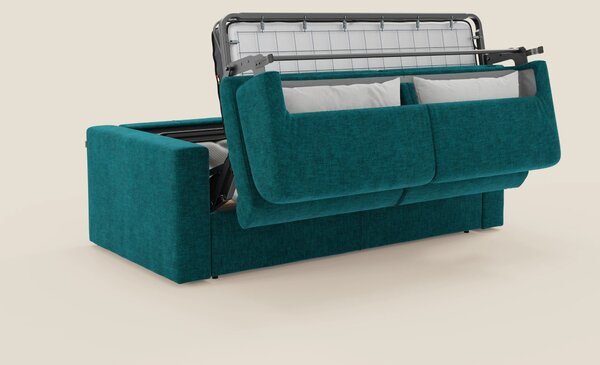 Diomede Divano letto matrimoniale in velluto easy clean sfoderabile -