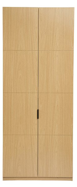 Armadio con appendiabiti in finitura legno quercia L90 cm GARENCE