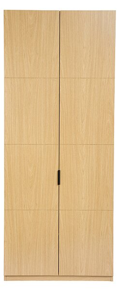 Armadio con appendiabiti in finitura legno di quercia L90 cm GARENCE