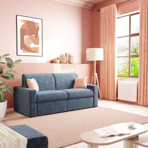 Diomede Divano letto matrimoniale in velluto easy clean sfoderabile -