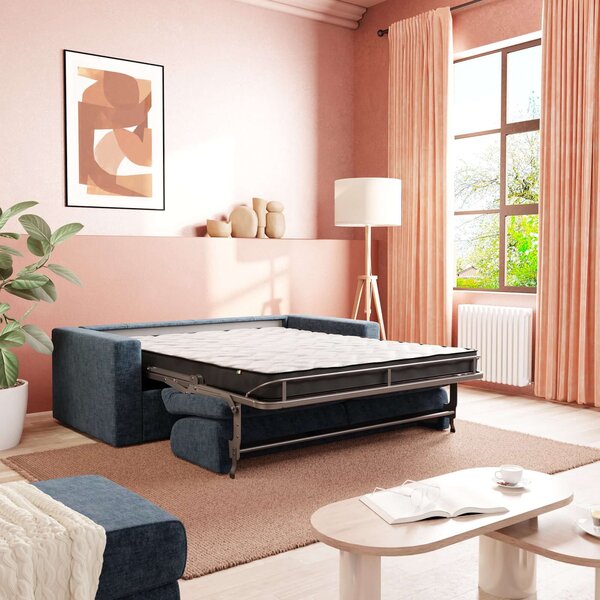 Diomede Divano letto matrimoniale in velluto easy clean sfoderabile -