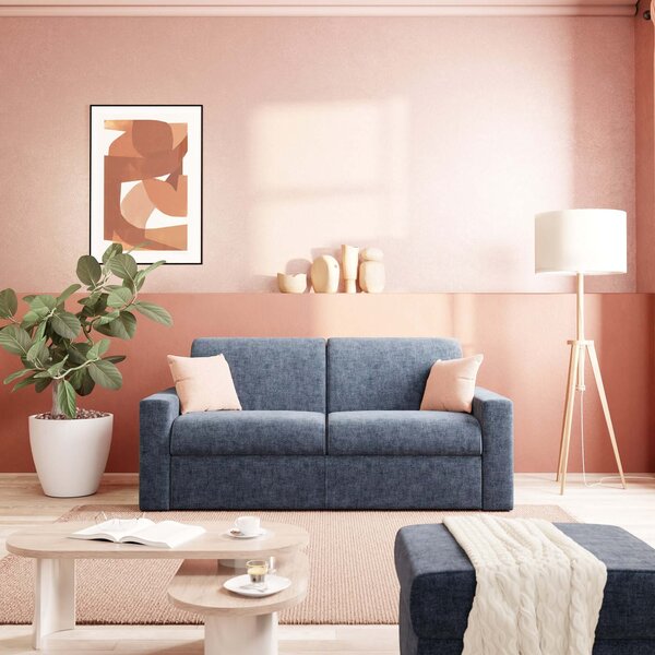 Diomede Divano letto matrimoniale in velluto easy clean sfoderabile -