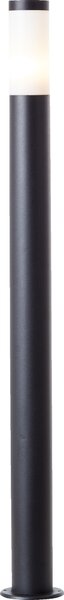 Lampione da strada dal design classico - altezza 1,1 metri - diametro 12 cm - colore nero