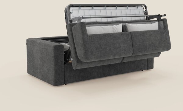 Diomede Divano letto matrimoniale in velluto easy clean sfoderabile -