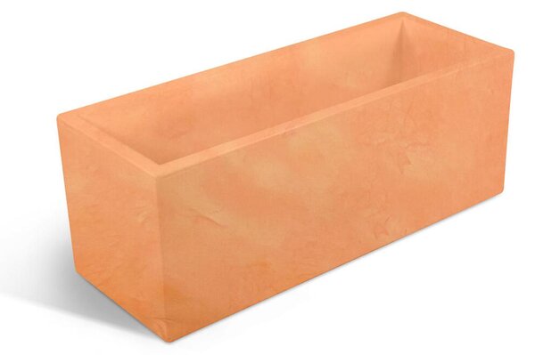 Fioriera rettangolare porta vaso OASI Dimensione 30x60x h 30 cm per uso interno esterno peso 4,5 kg colore Tegola