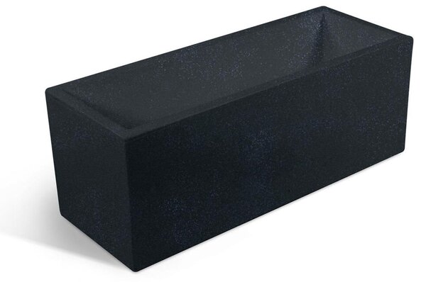 Fioriera rettangolare porta vaso OASI Dimensione 30x60x h 30 cm per uso interno esterno peso 4,5 kg colore Grafite