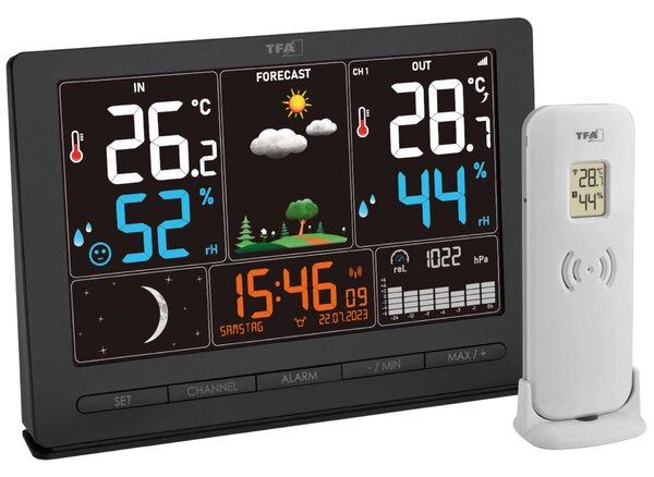 TFA 35.1118.01 stazione meteo radio SEASON nera