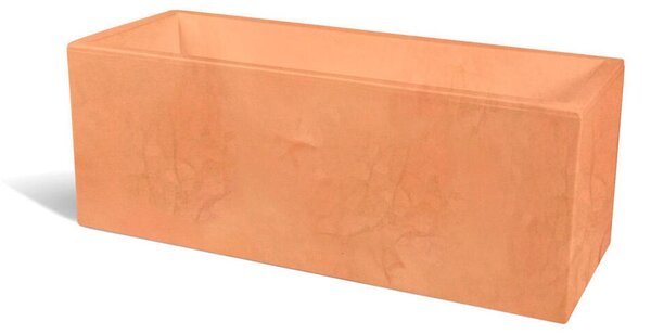 Fioriera rettangolare porta vaso OASI Dimensione 30x80x h 30 cm per uso interno esterno peso 5 kg colore Tegola