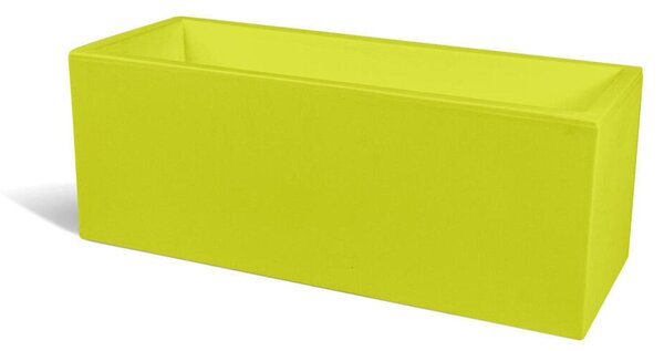 Fioriera rettangolare porta vaso OASI Dimensione 30x80x h 30 cm per uso interno esterno peso 5 kg colore kiwi