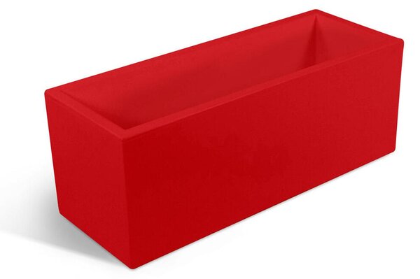 Fioriera rettangolare porta vaso OASI Dimensione 30x60x h 30 cm per uso interno esterno peso 4,5 kg colore Fragola
