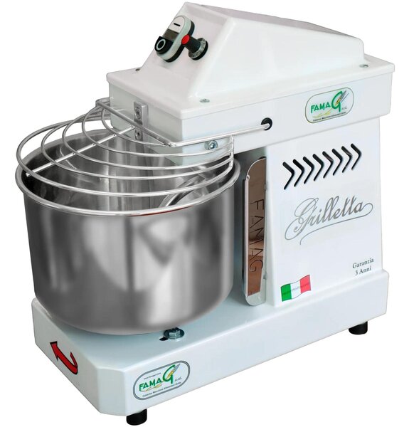 Famag Grilletta IM 5S-230 10 Velocit� - Dimensioni 25,5x45,5xh 43 cm Capacit� impasto 5 kg Impastatrice a spirale con testa FISSA inserimento facile impasto