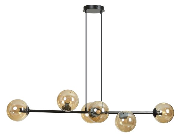 Lampadario Emibig 6xE14 40W ROSSI 6 BL/Miele 876/6