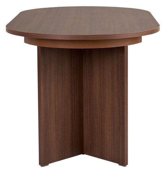 Tavolo da pranzo con effetto noce allungabile con estensione 90x160 cm Sorell – Kalune Design