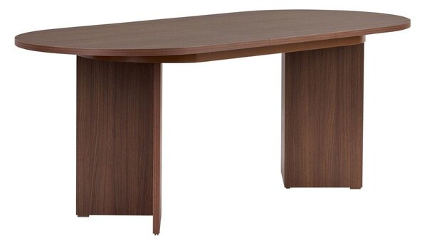 Tavolo da pranzo con effetto noce allungabile con estensione 90x160 cm Sorell – Kalune Design