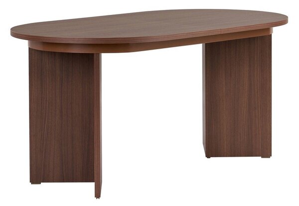 Tavolo da pranzo con effetto noce allungabile con estensione 90x160 cm Sorell – Kalune Design