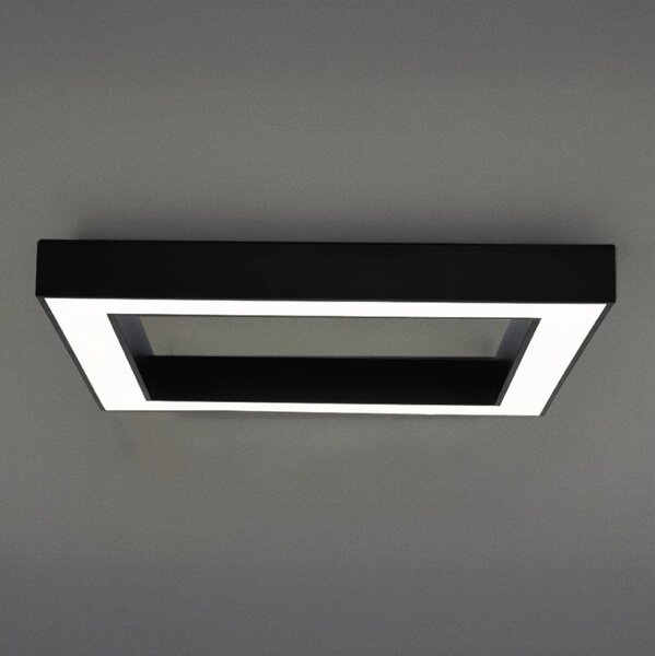 Plafoniera a LED 100W/230V 3000/4000/6500K 80x80 cm nera