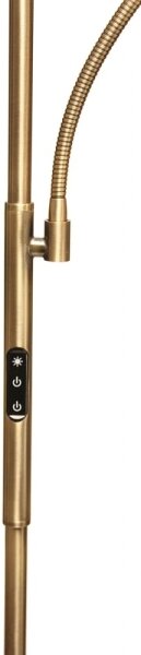 Lampada da terra LED con dimmer NORA LED/25W/230V 2200/3000/4000K + LED/5W 3000K oro + telecomando