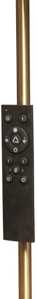 Lampada da terra LED con dimmer NORA LED/25W/230V 2200/3000/4000K + LED/5W 3000K oro + telecomando