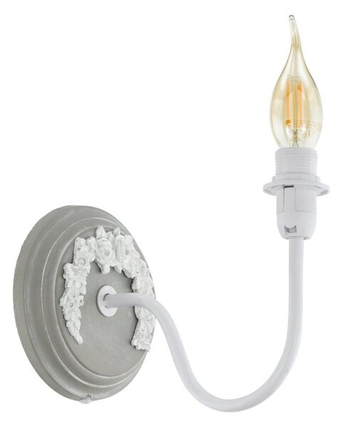 Eglo 33005 - Lampada da parete 1xE14/40W/230V bianca/grigia