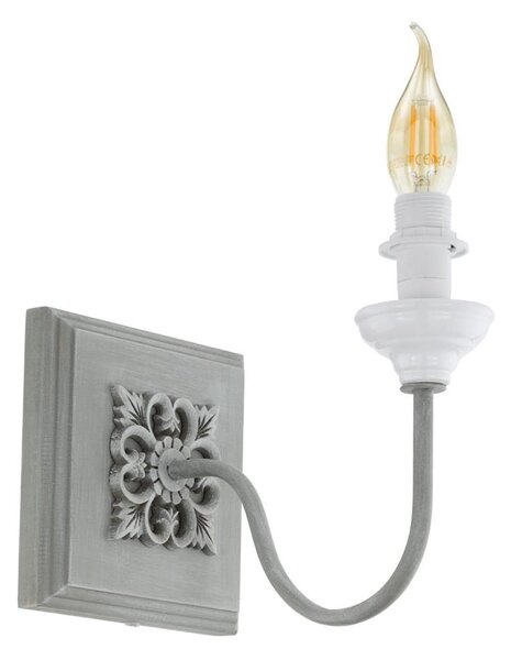 Eglo 33002 - Lampada da parete 1xE14/40W/230V grigia